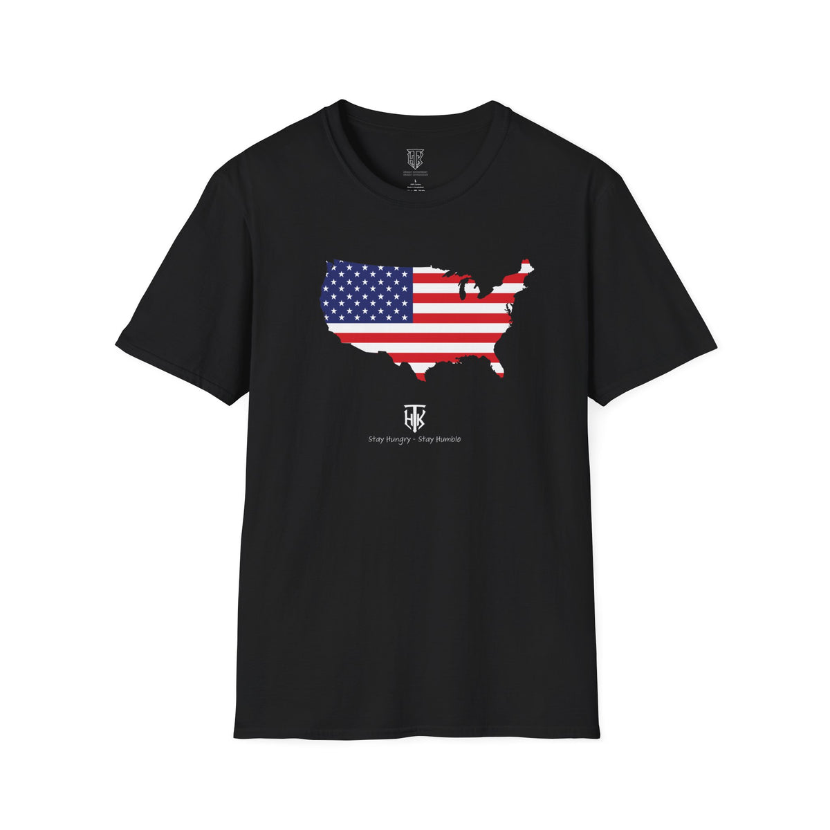 THK USA Flag Map T-Shirt