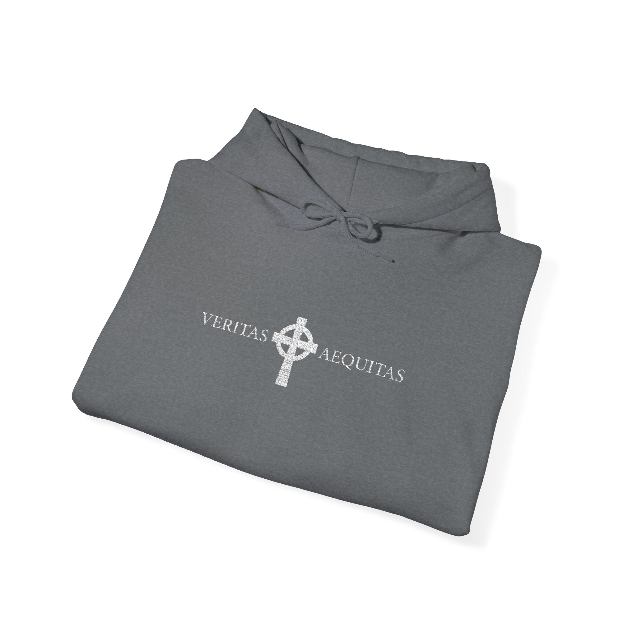 'Veritas Aequitas' Embroidered Streetwear Pullover