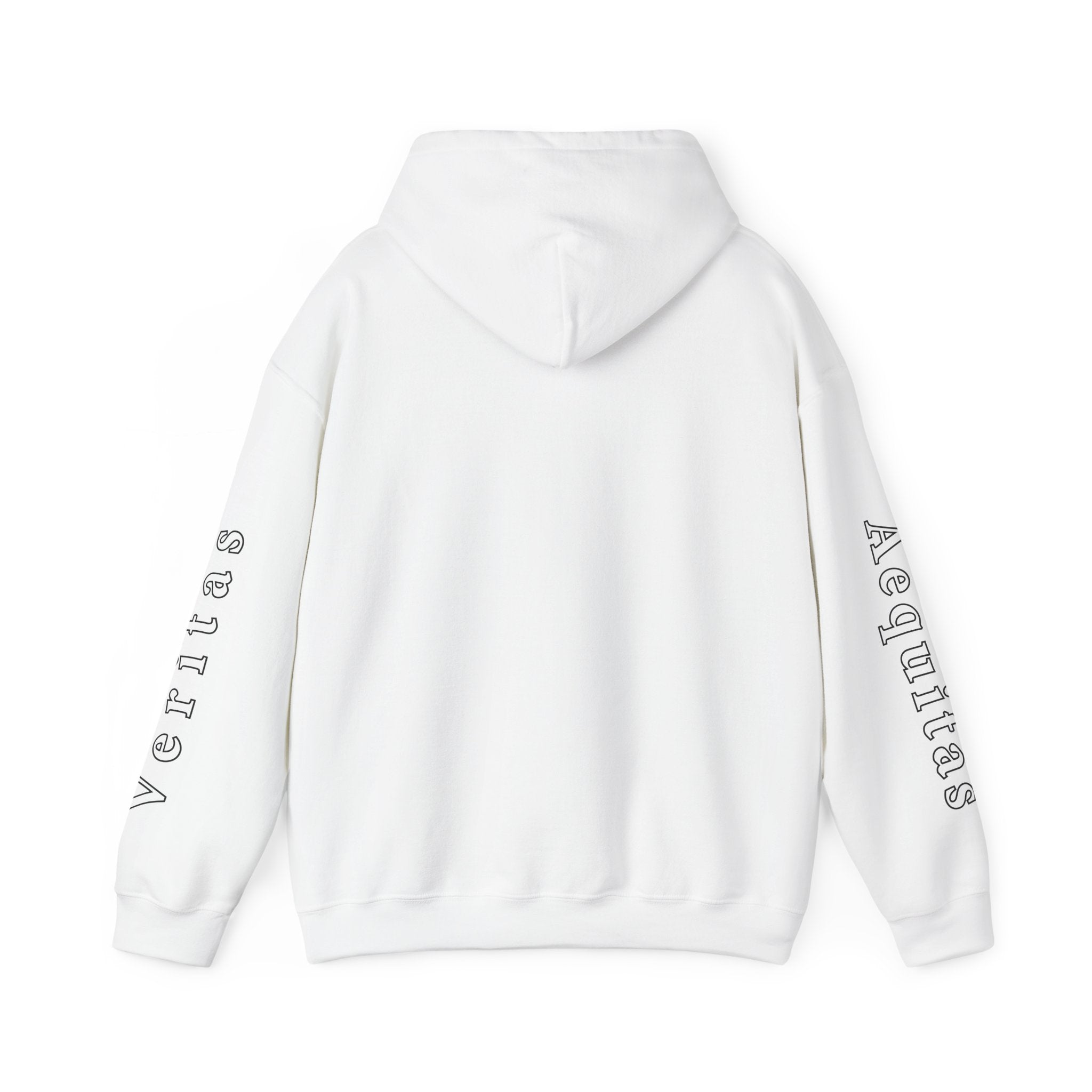 Veritas Aequitas "In Nomine Patris, et Filii, et Spiritus Sancti" Sleeve Scripture Pullover