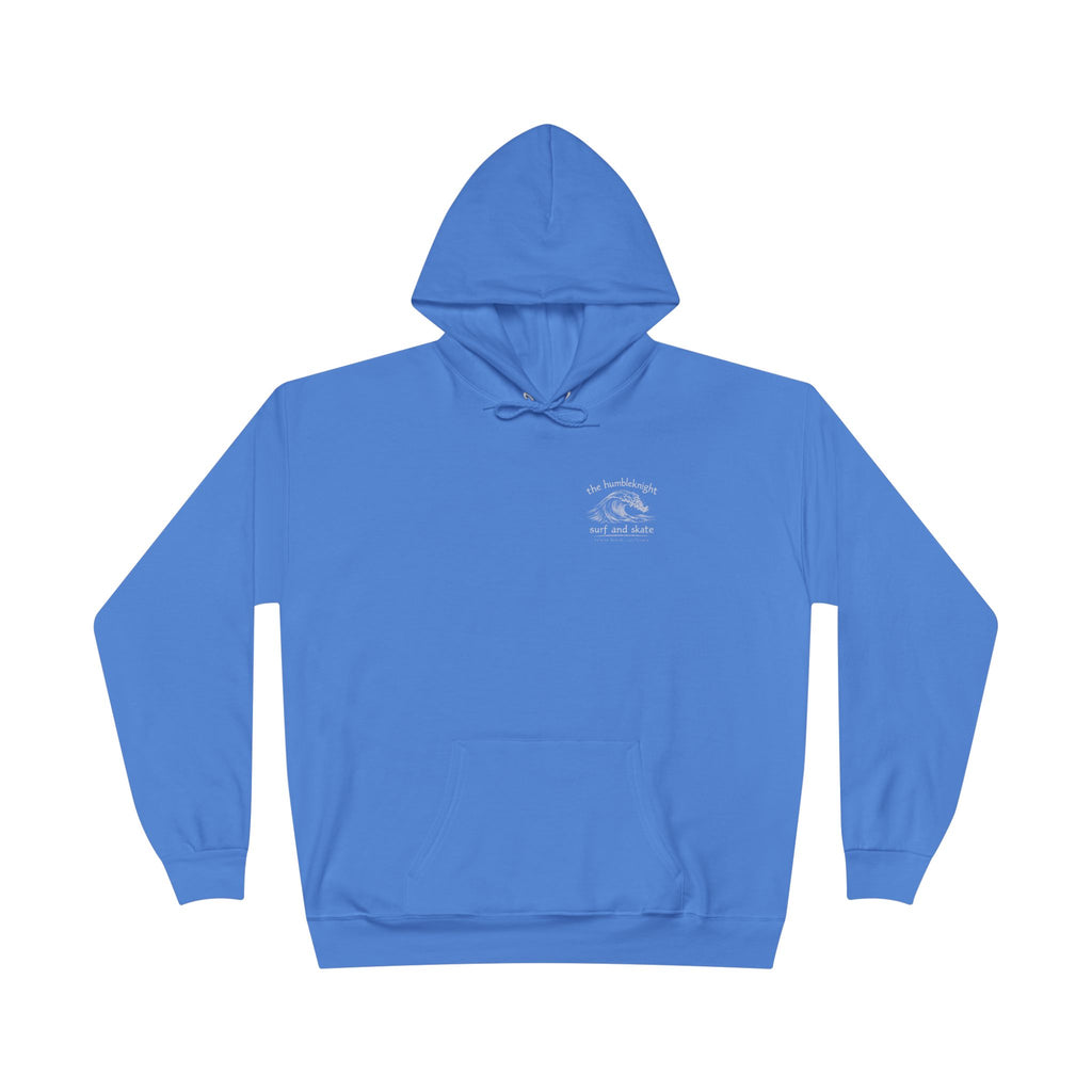 Vintage Humbleknight  Surf Shack Hoodie — Palm Tree Beach Pullover with 'The Surfside' Sketch
