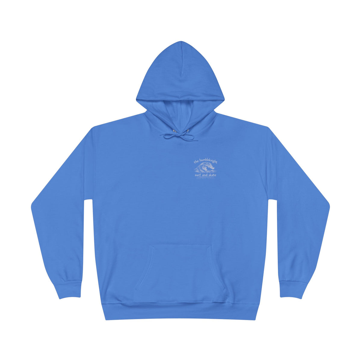 Vintage Humbleknight  Surf Shack Hoodie — Palm Tree Beach Pullover with 'The Surfside' Sketch