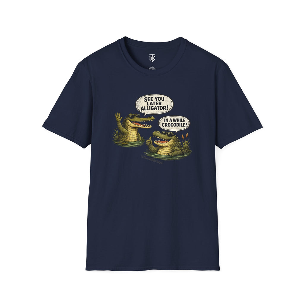 "See You Later Alligator / In A While Crocodile" Retro Graphic Tee