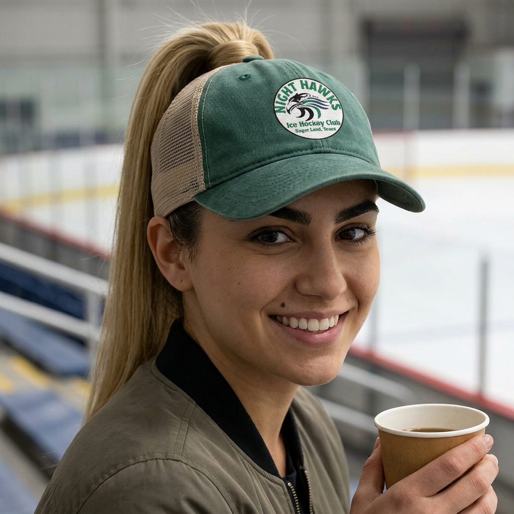 Women's Washed Mesh-Back Cap