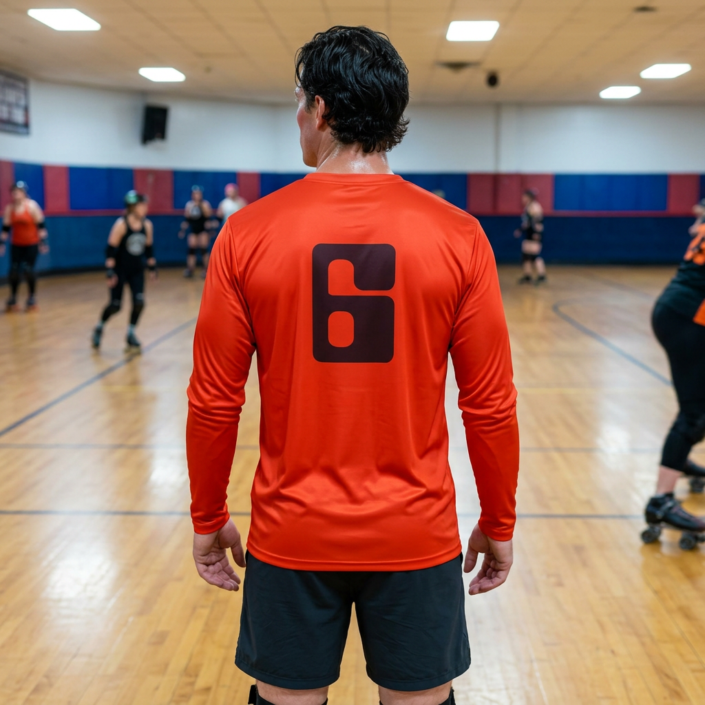 Jonathan E Number 6 moisture wicking long sleeve shirt