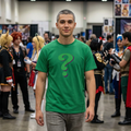 Riddle Me This Graphic T-Shirt — Green Retro Question Symbol Tee