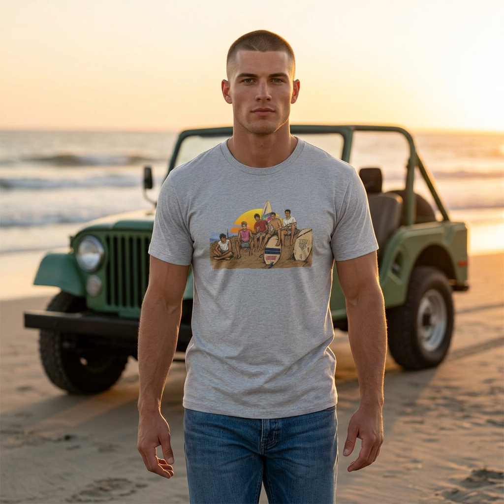 Surf Crew Graphic T-Shirt — Vintage Beach Vibes