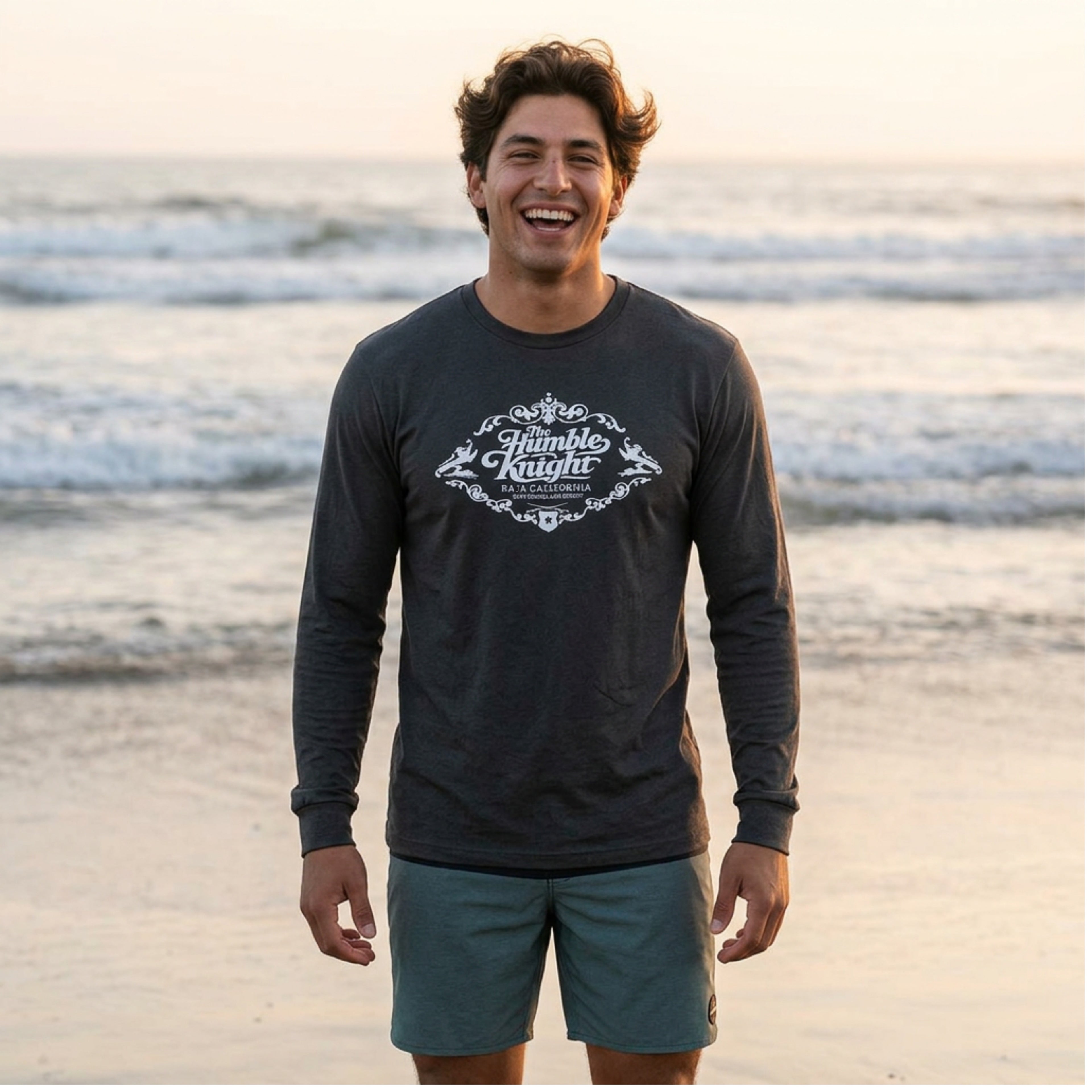 Humble Knight Vintage Logo Long Sleeve Tee