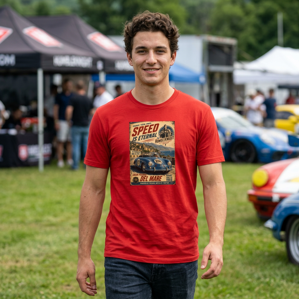 Vintage Racing T-Shirt — "Speed Is Eternal" Retro Race Car Tee