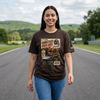Connecticut Highlands Vintage Racing Tee — "Conn. Highlands" Retro Car Poster T-Shirt