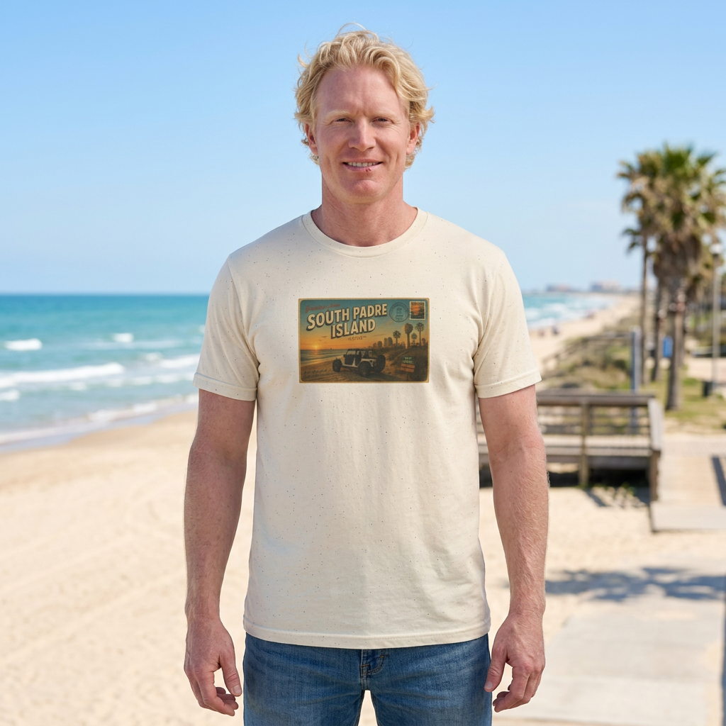 South Padre Island Postcard Vintage Beach T-Shirt