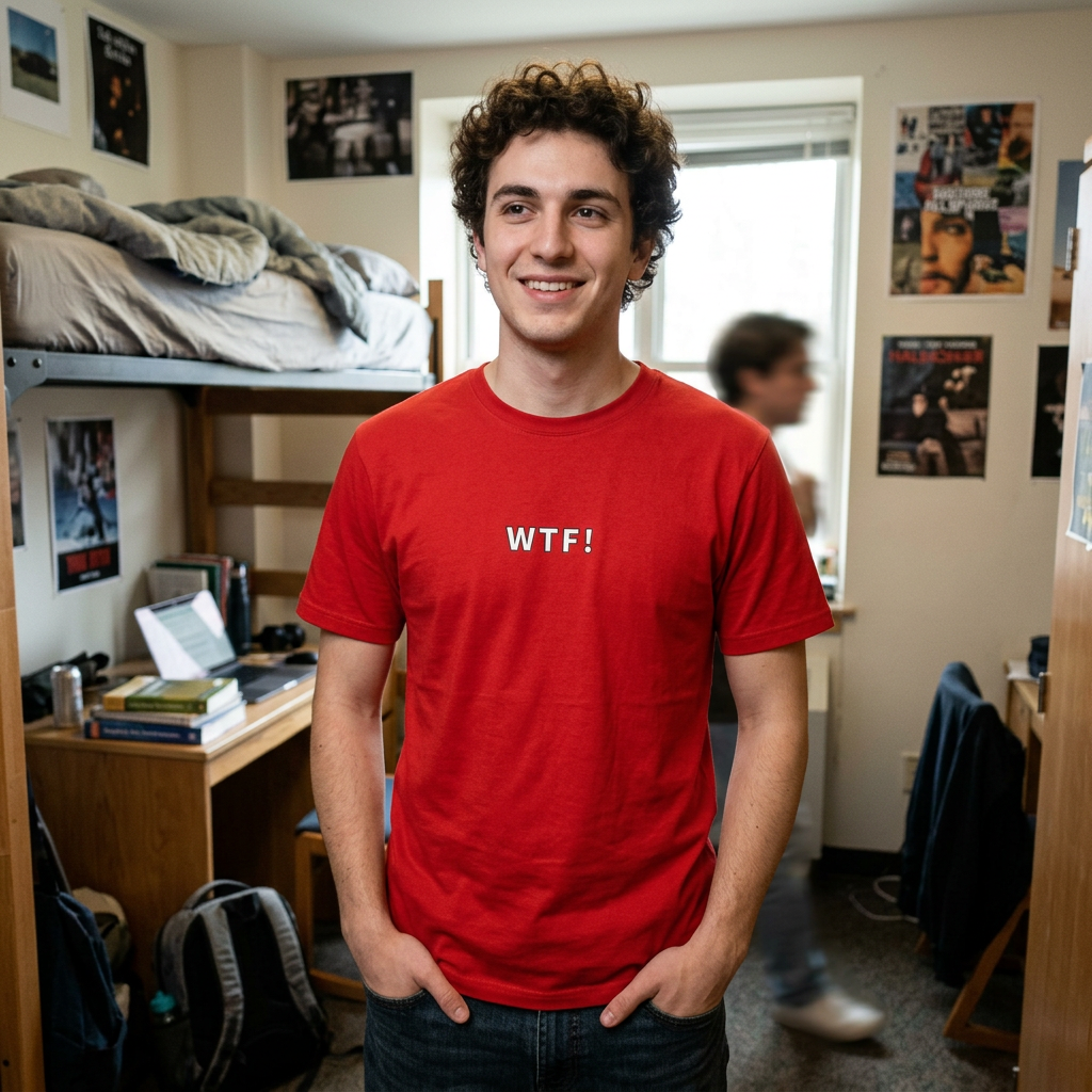 WTF! Graphic Tee — Funny Minimal Statement T-Shirt