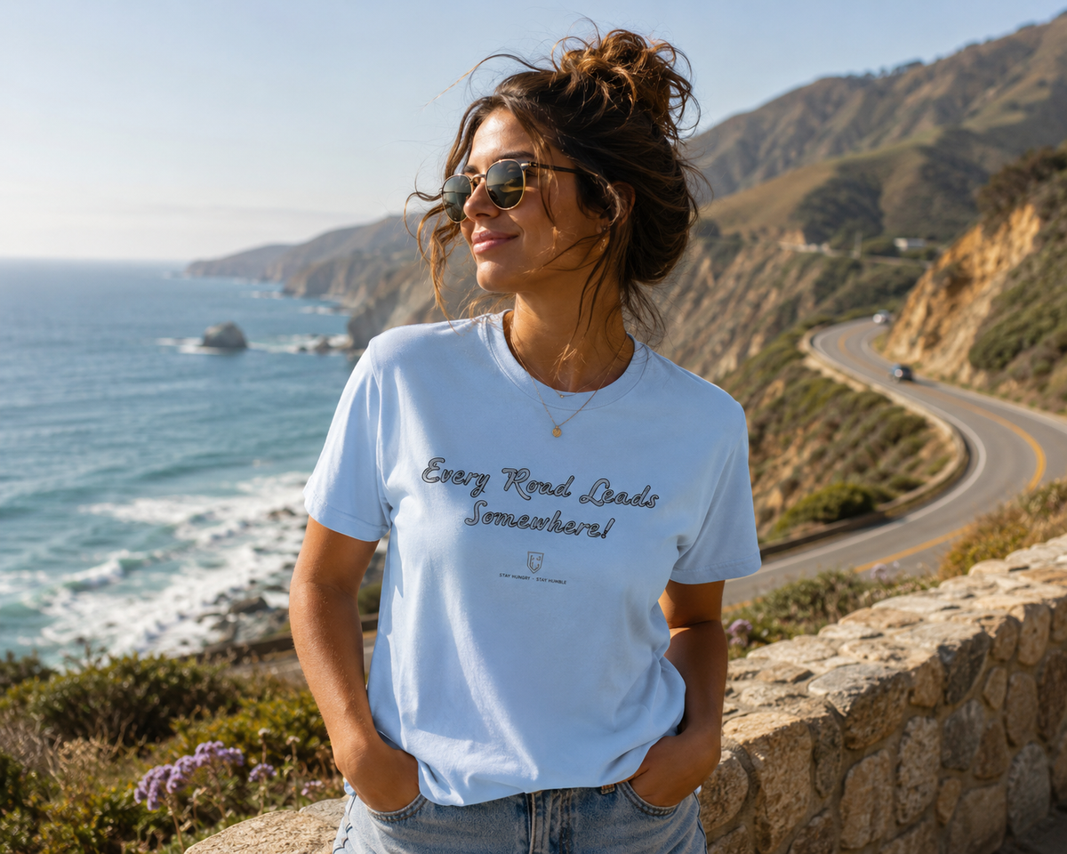 Every Road Leads Somewhere T-Shirt — Inspirational Travel Tee