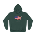 THK American Flag USA Map Hoodie