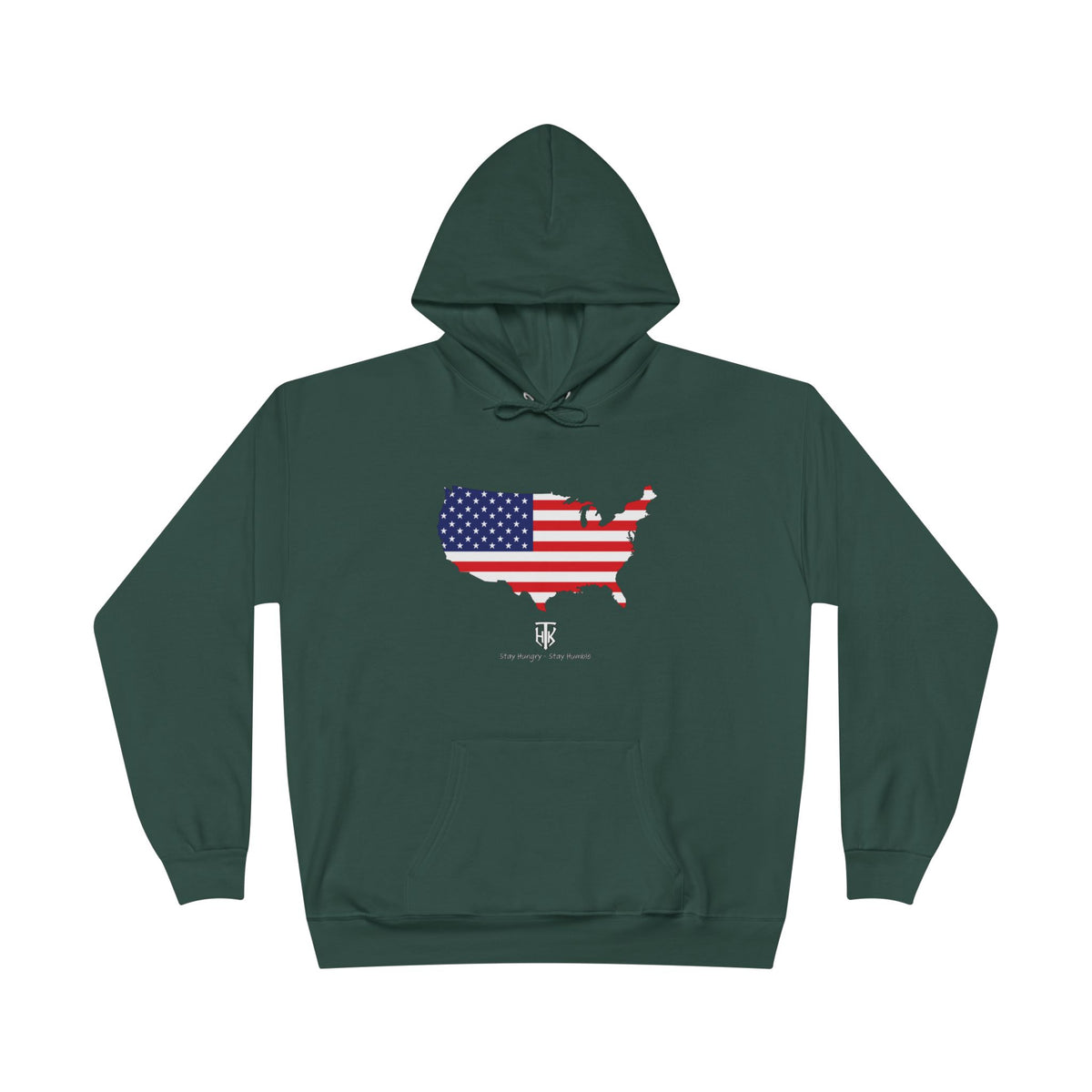 THK American Flag USA Map Hoodie
