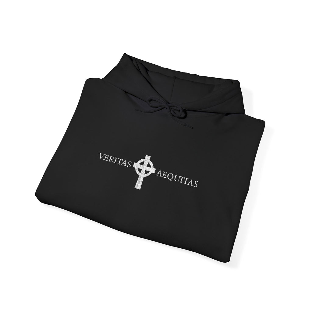 'Veritas Aequitas' Embroidered Streetwear Pullover