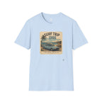 The HumbleKnight Surf Trip 1986 T-Shirt — Vintage Beach Surfboard Retro Vacation Tee