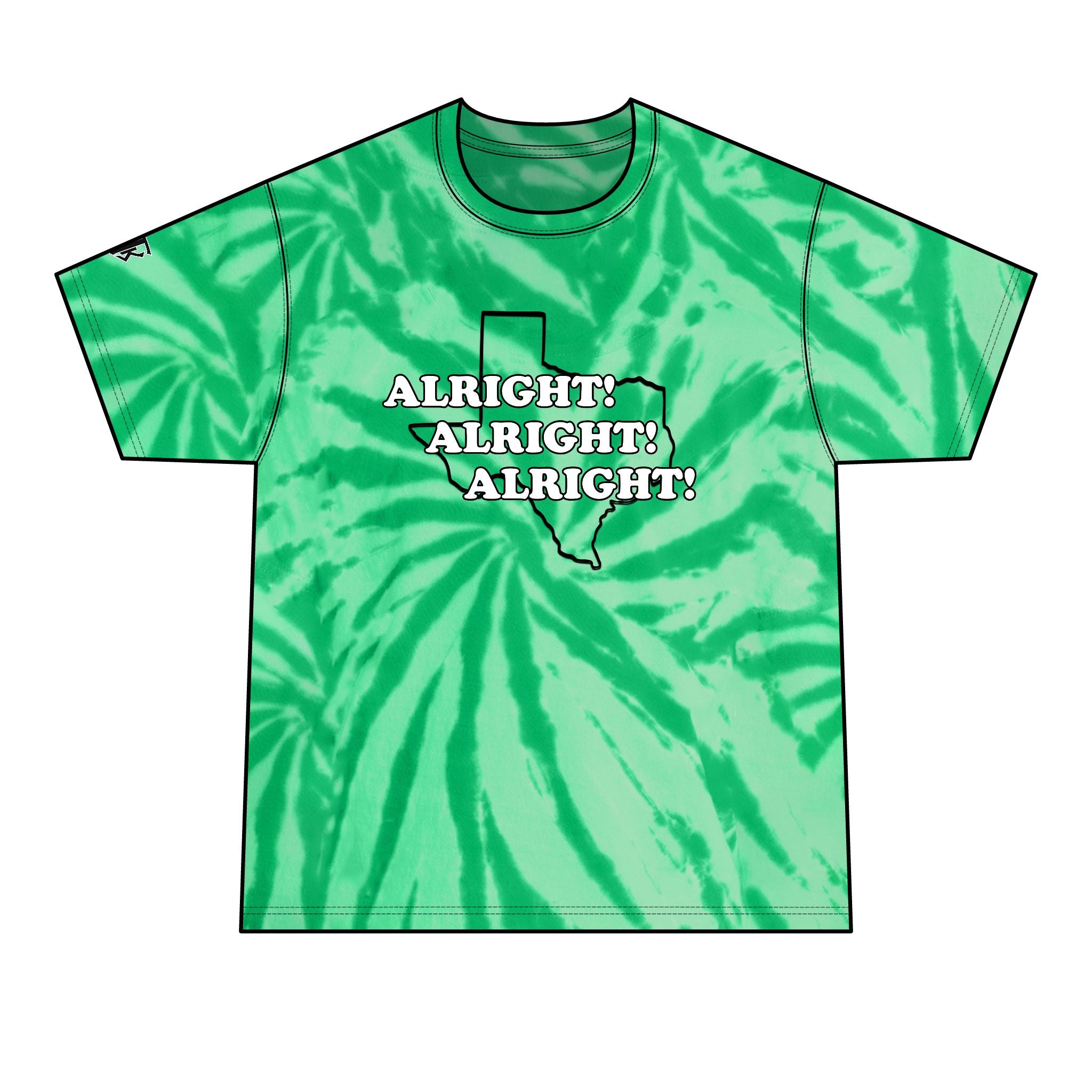 Texas 'Alright! Alright! Alright!' Texas Tie-Dye Tee