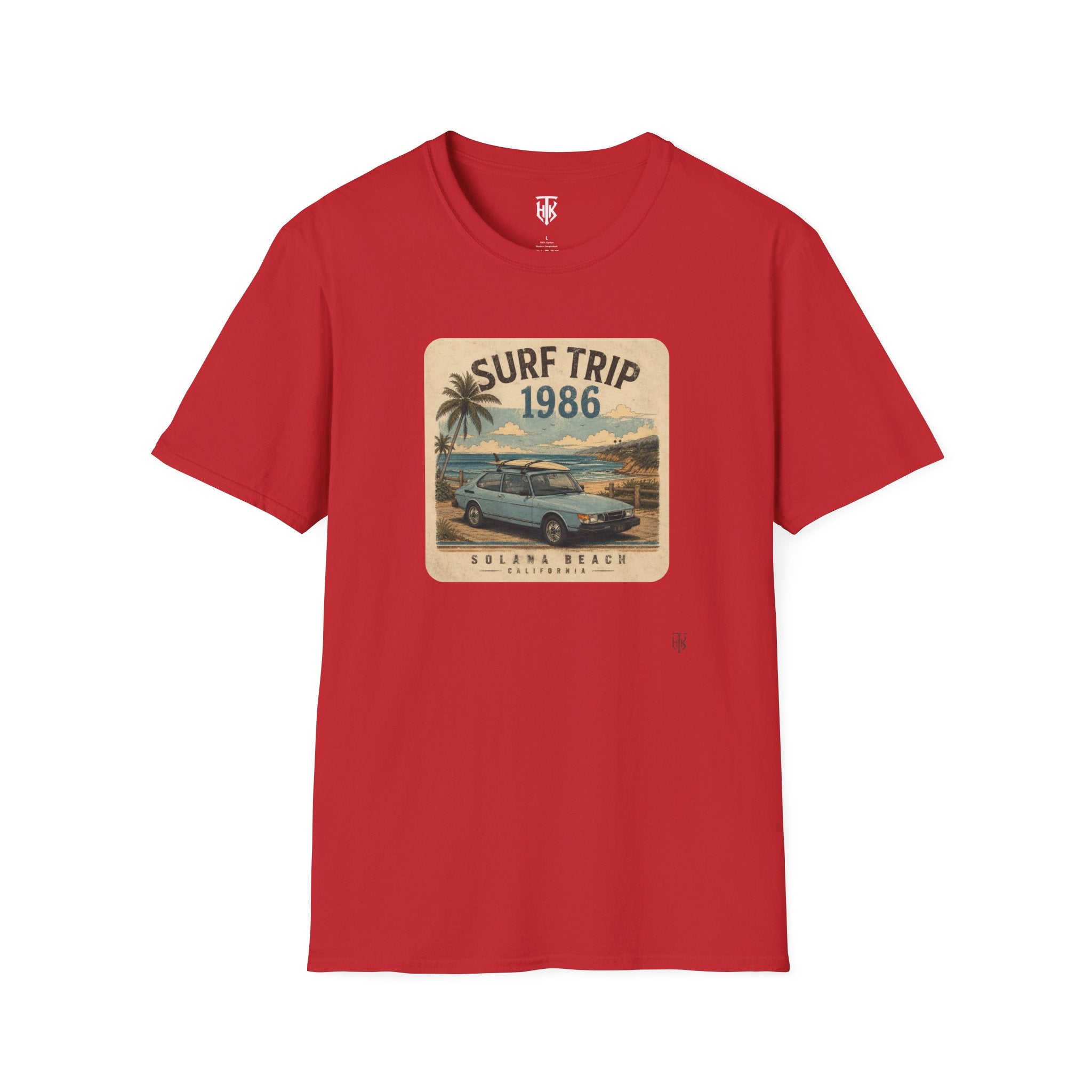 The HumbleKnight Surf Trip 1986 T-Shirt — Vintage Beach Surfboard Retro Vacation Tee