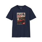 Racing Poster T-Shirt — "Pure Focus. Relentless." Vintage Car Graphic