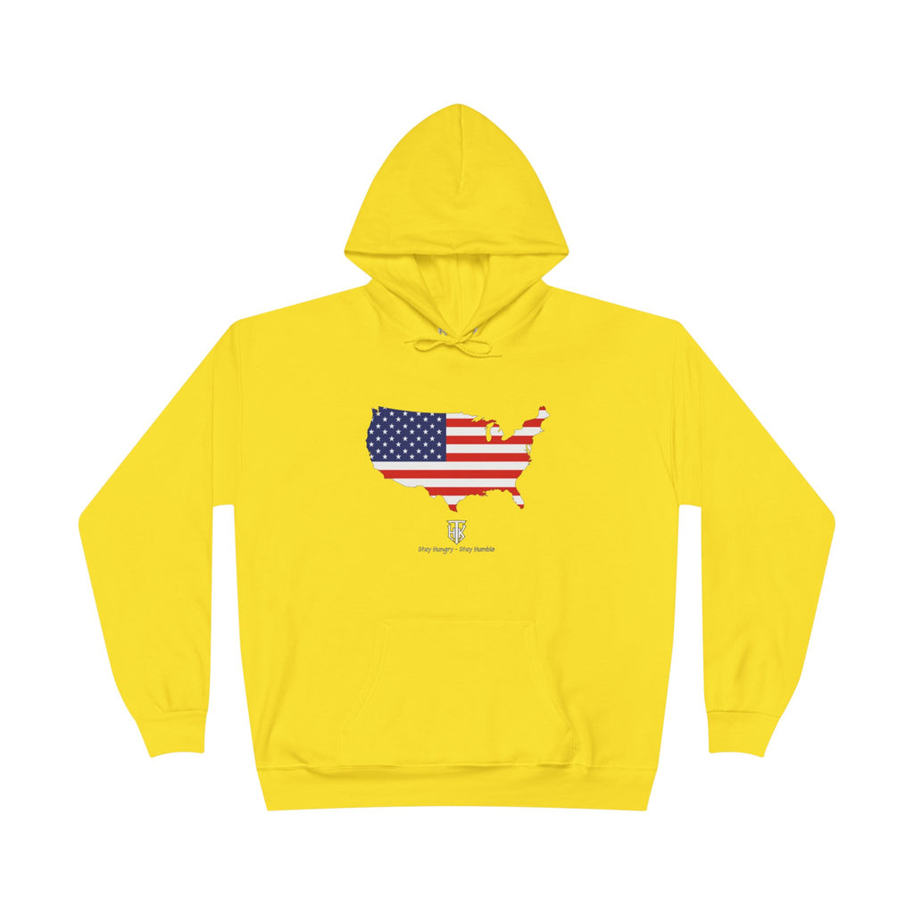 THK American Flag USA Map Hoodie