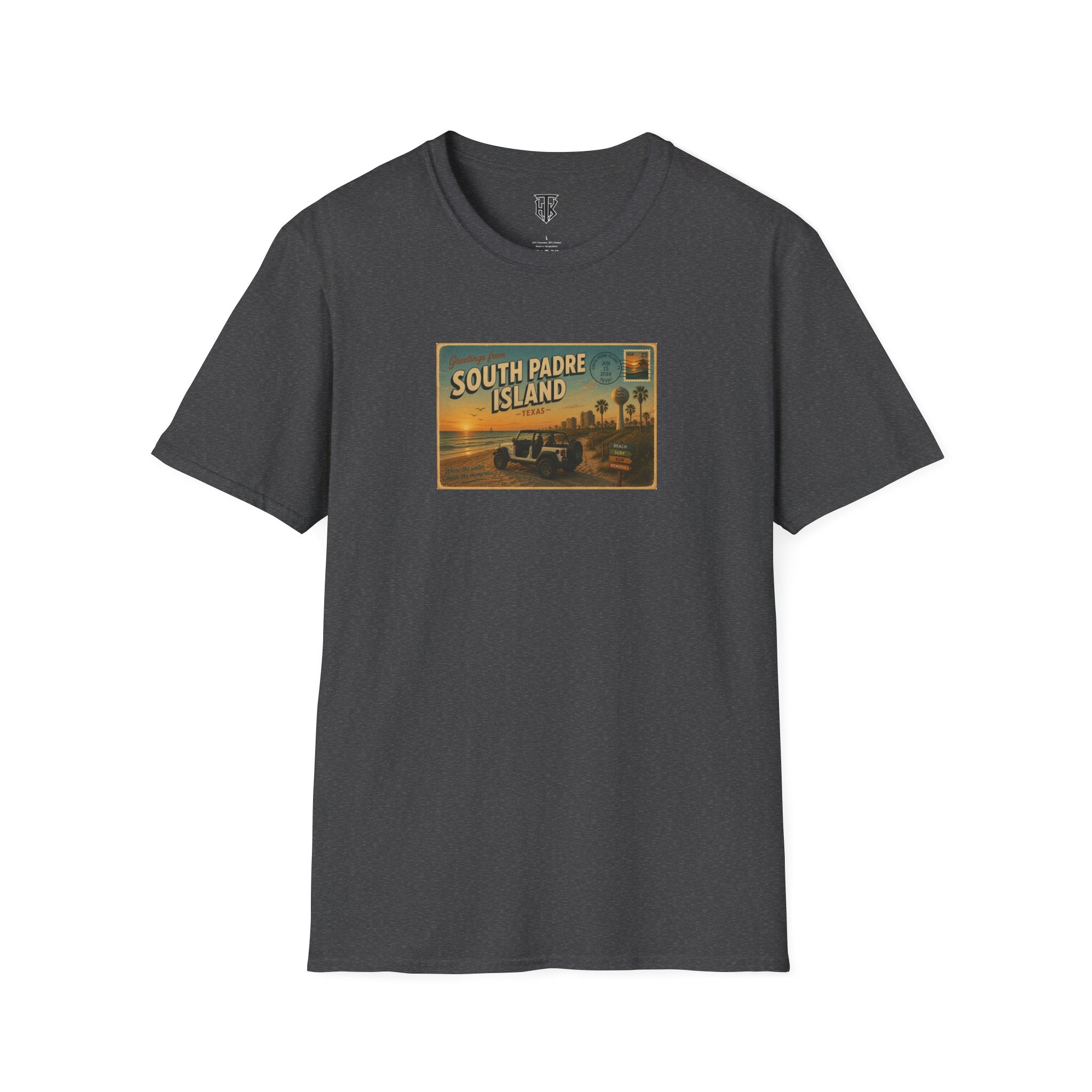 South Padre Island Postcard Vintage Beach T-Shirt