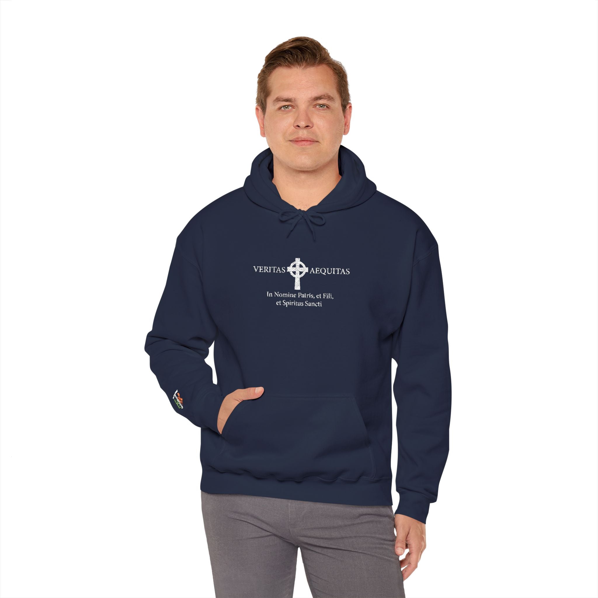 Veritas Aequitas. Embroidered Hoodie