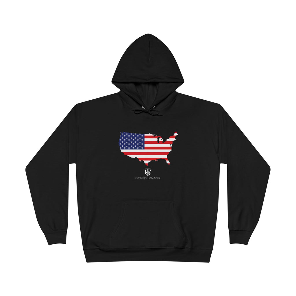 THK American Flag USA Map Hoodie