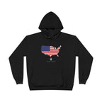 THK American Flag USA Map Hoodie