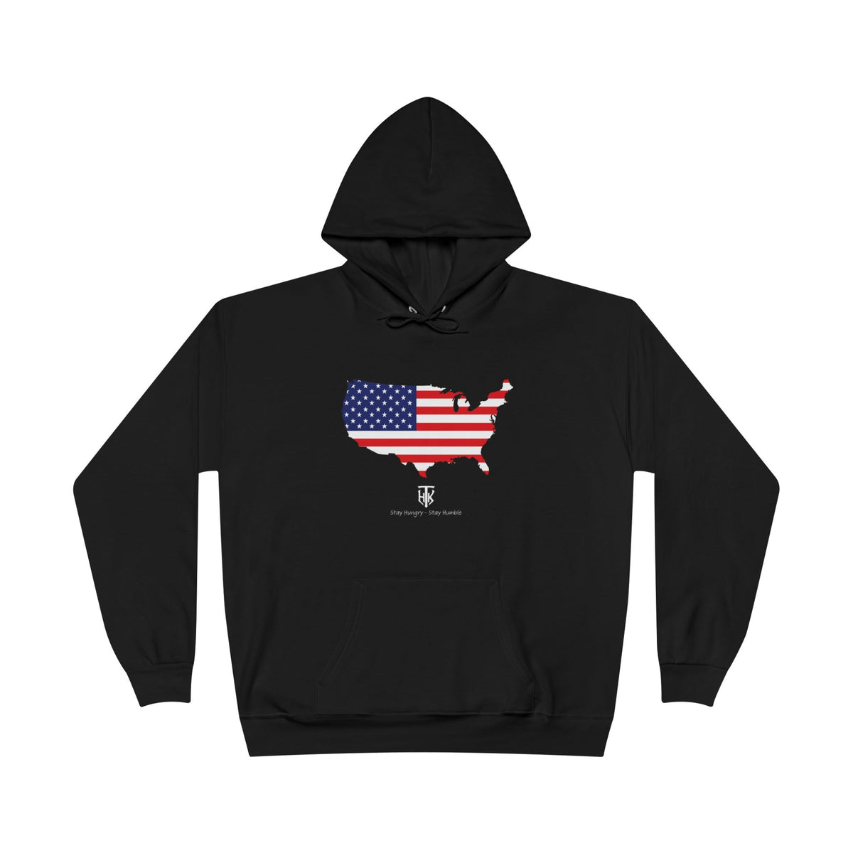 THK American Flag USA Map Hoodie