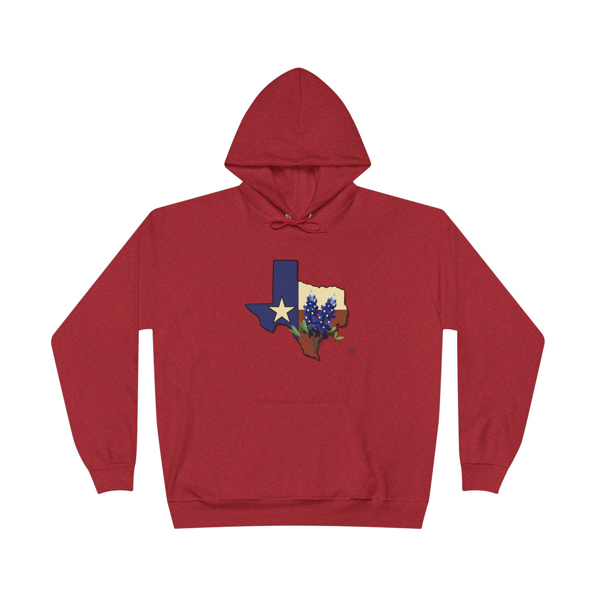 Texas State Hoodie with Bluebonnet & Lone Star