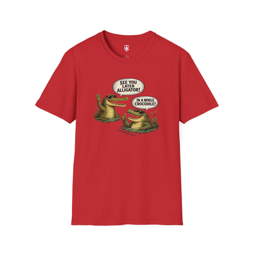 "See You Later Alligator / In A While Crocodile" Retro Graphic Tee