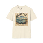 The HumbleKnight Surf Trip 1986 T-Shirt — Vintage Beach Surfboard Retro Vacation Tee