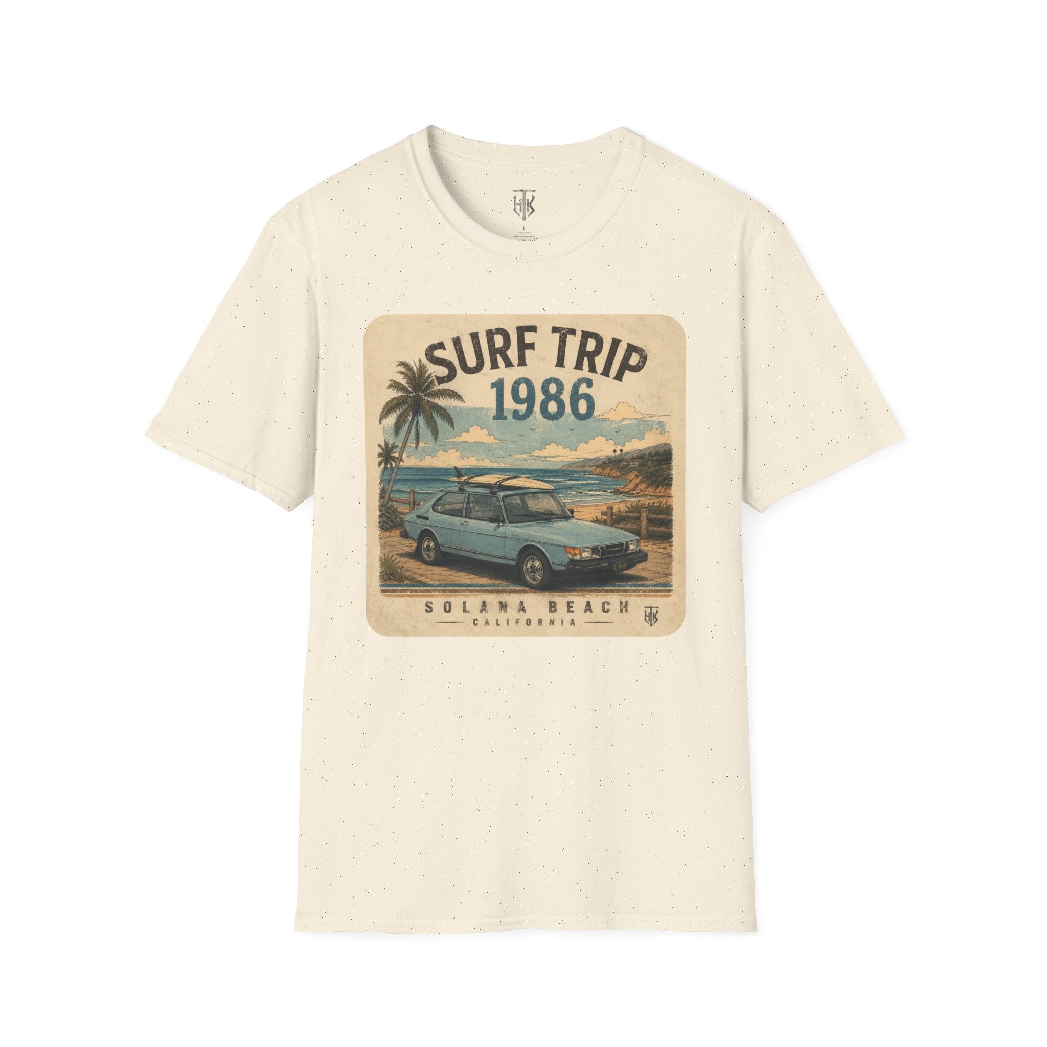 The HumbleKnight Surf Trip 1986 T-Shirt — Vintage Beach Surfboard Retro Vacation Tee