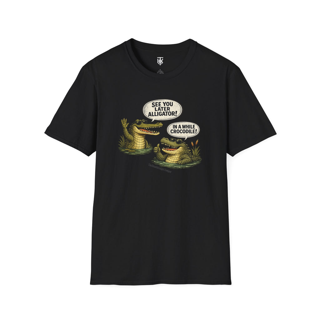 "See You Later Alligator / In A While Crocodile" Retro Graphic Tee