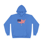 THK American Flag USA Map Hoodie