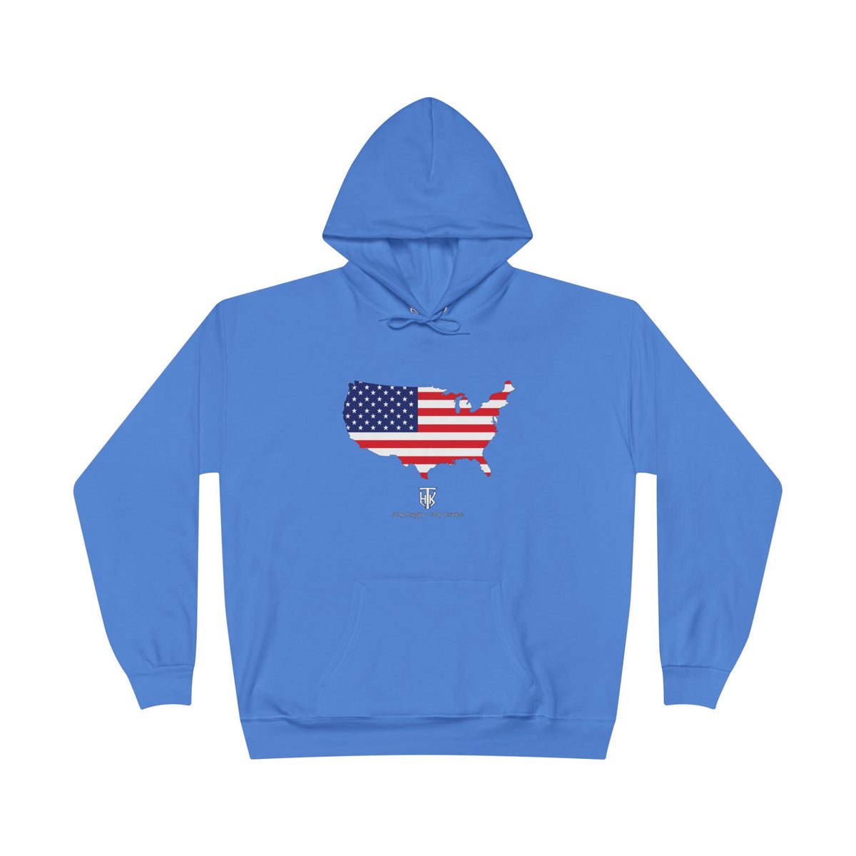 THK American Flag USA Map Hoodie