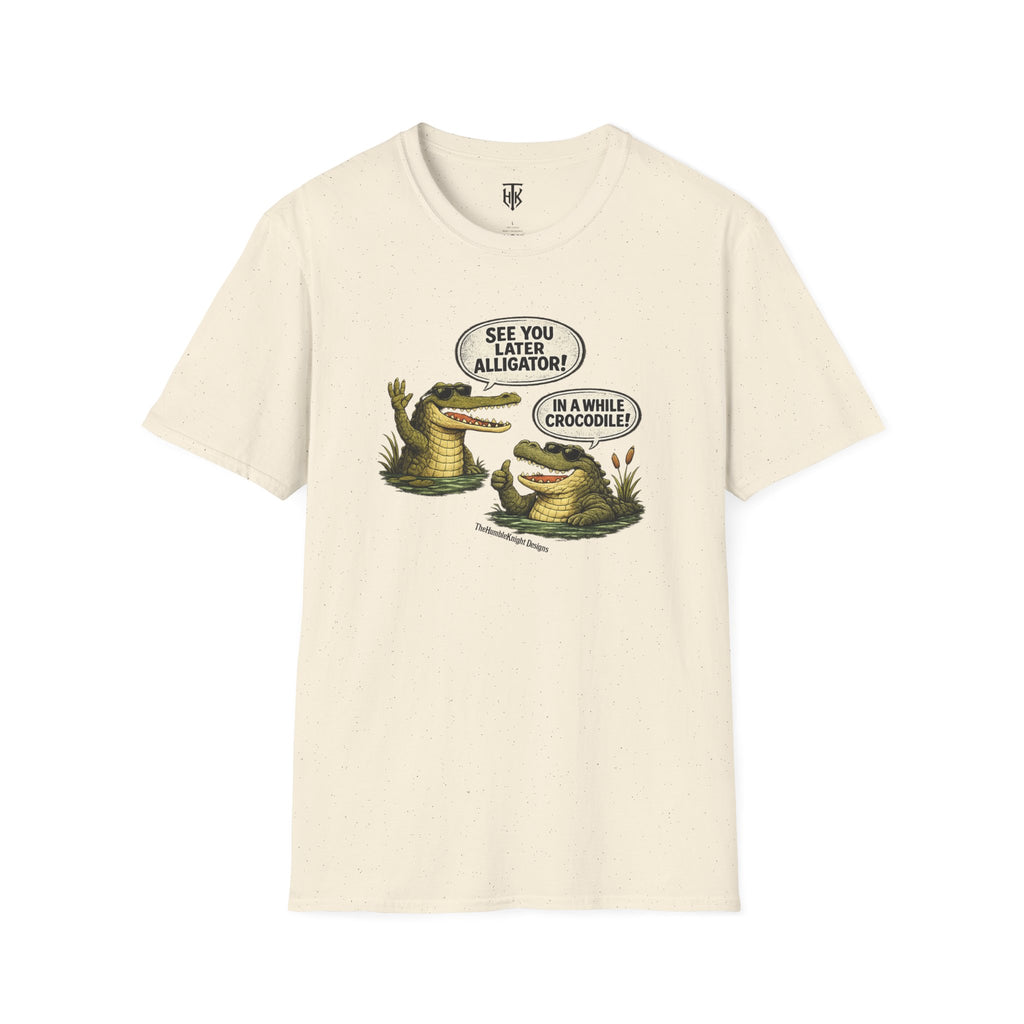 "See You Later Alligator / In A While Crocodile" Retro Graphic Tee