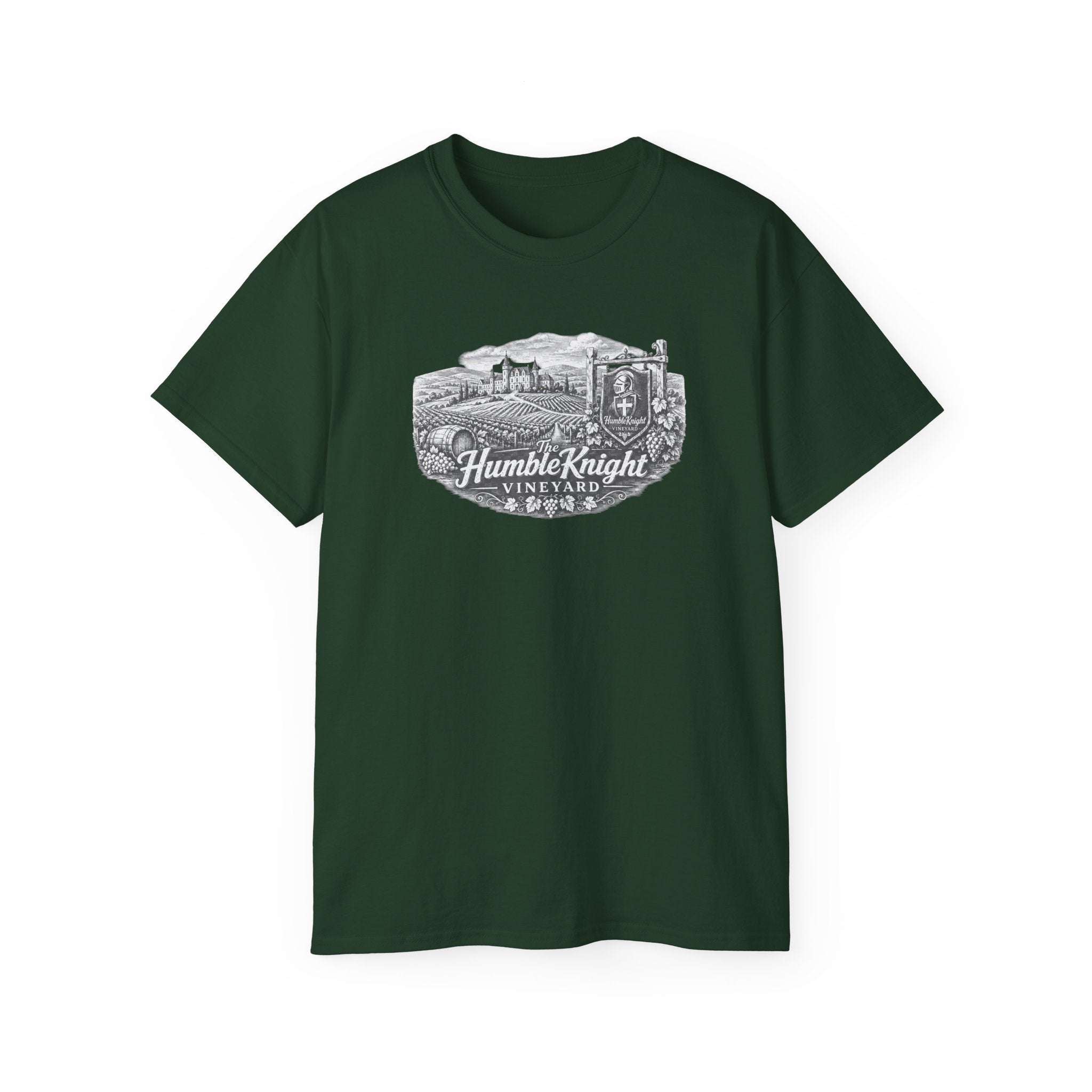 Humble Knight Vineyard Tee — Vintage Winery Graphic T-Shirt