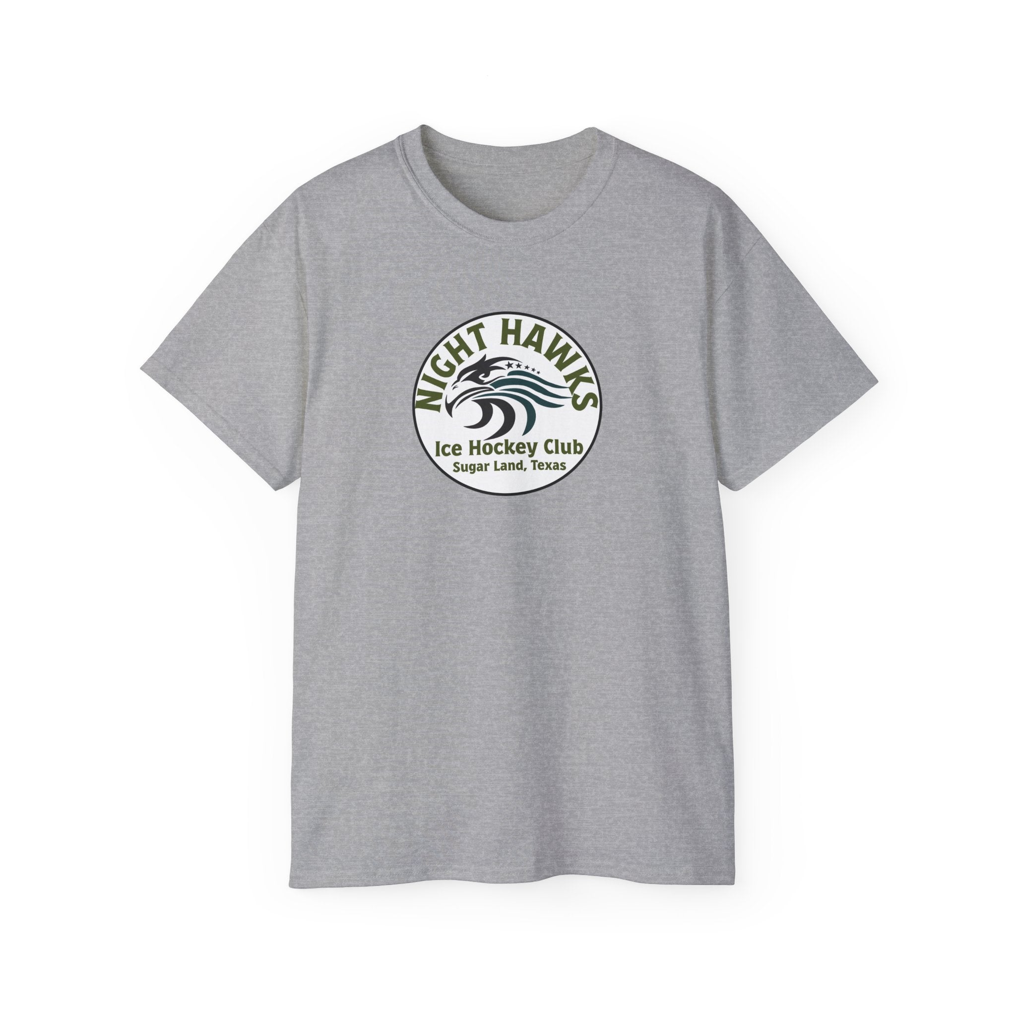 Night Hawks Ice Hockey Club Tee — Sugar Land, Texas Vintage Logo