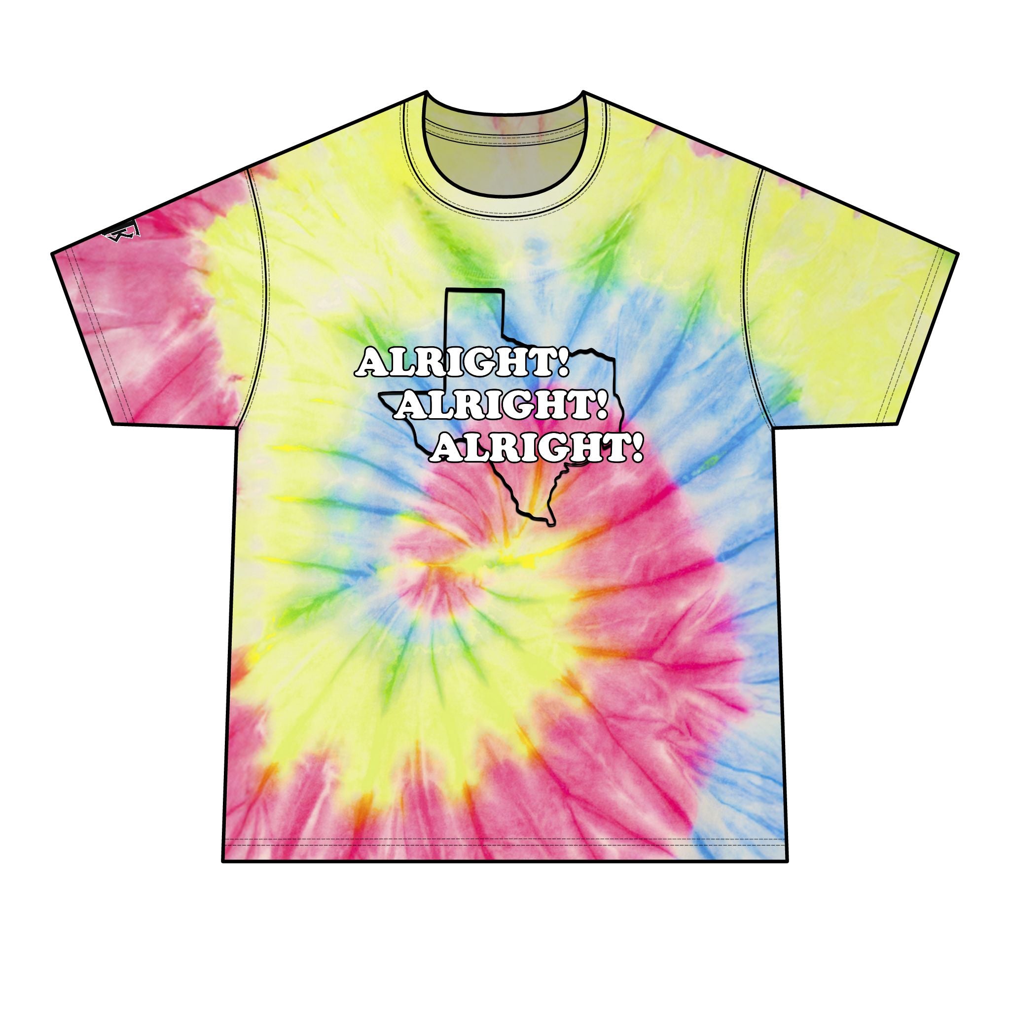 Texas 'Alright! Alright! Alright!' Texas Tie-Dye Tee