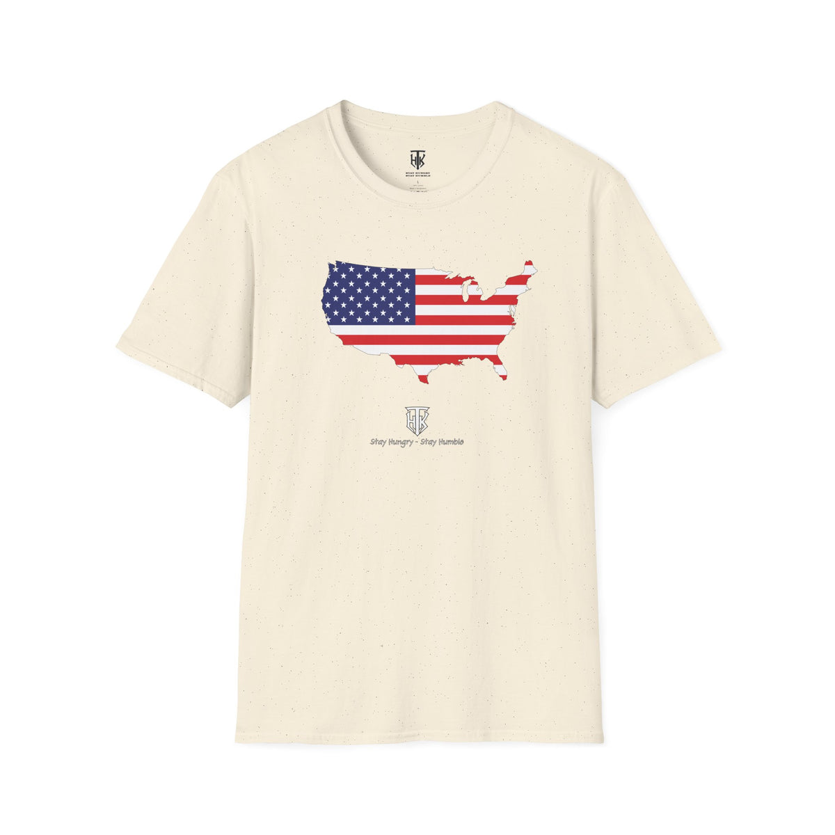 THK USA Flag Map T-Shirt