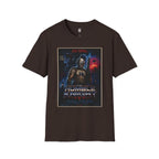 "The Humble Knight" Retro Sci‑Fi Armor Poster Tee