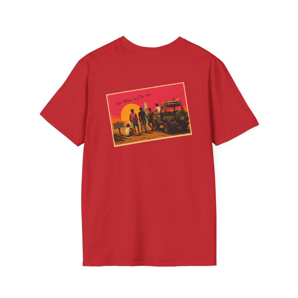 Vintage Surfing-Inspired Casual Tee