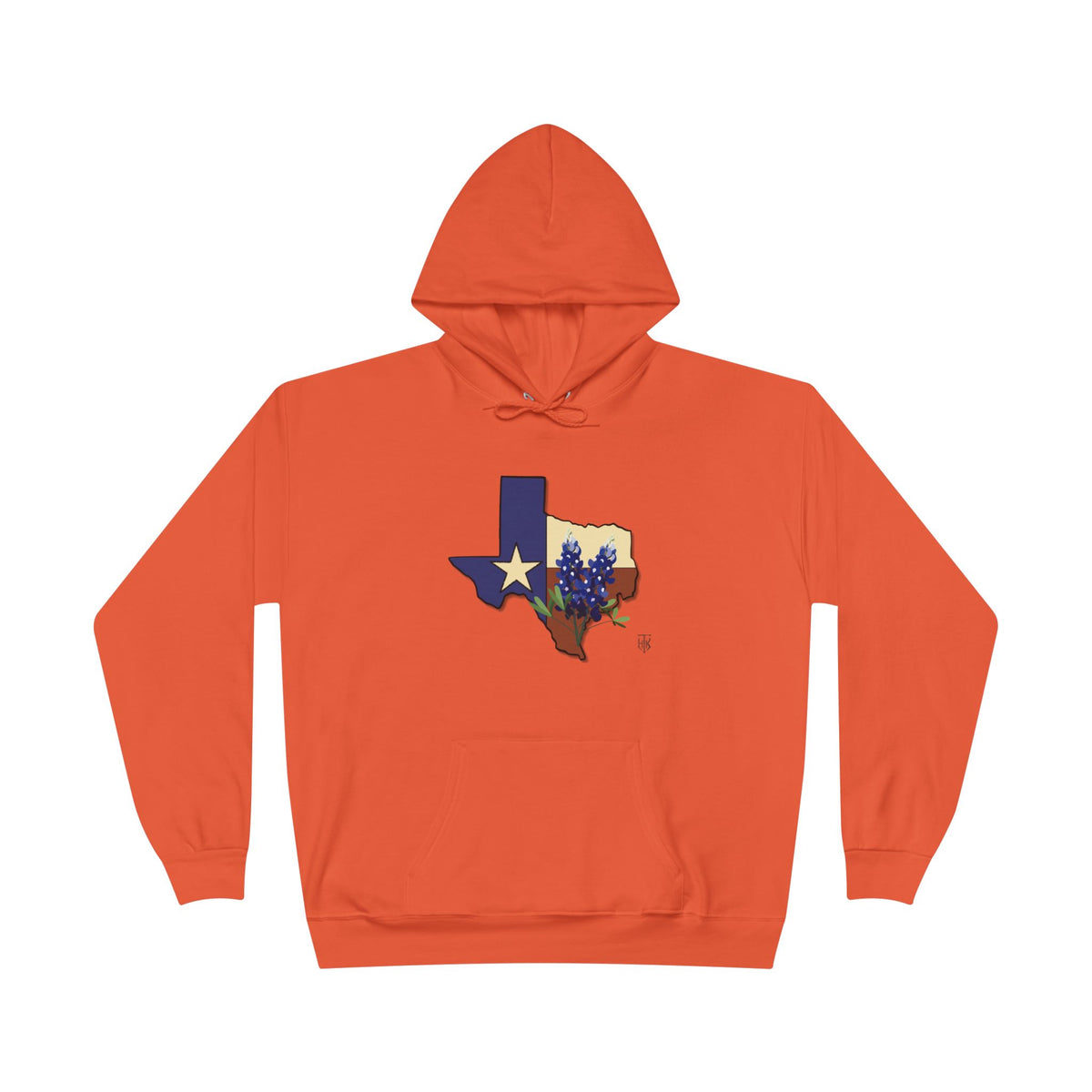 Texas State Hoodie with Bluebonnet & Lone Star