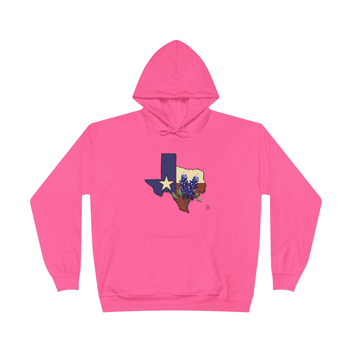 Texas State Hoodie with Bluebonnet & Lone Star