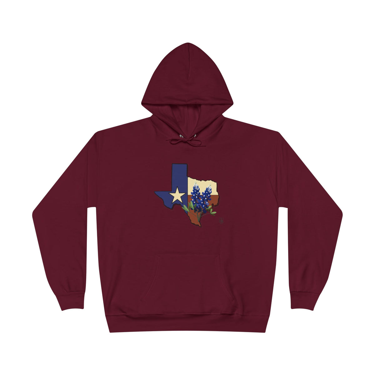 Texas State Hoodie with Bluebonnet & Lone Star