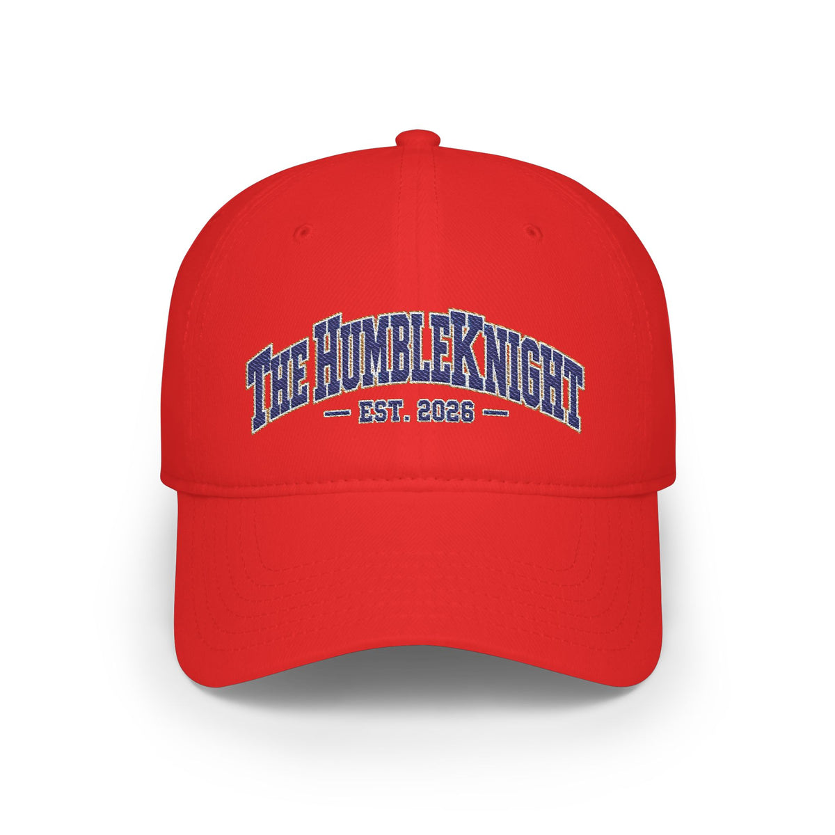 The Humble Knight Embroidered Collegiate Logo Baseball Cap