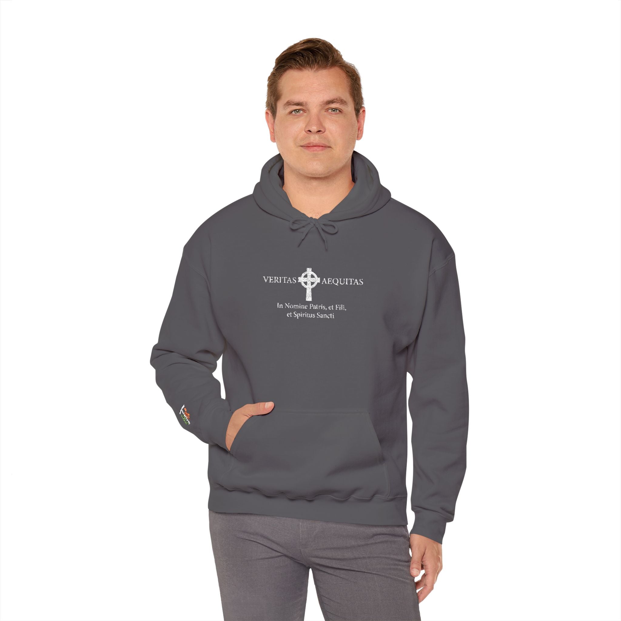 Veritas Aequitas. Embroidered Hoodie