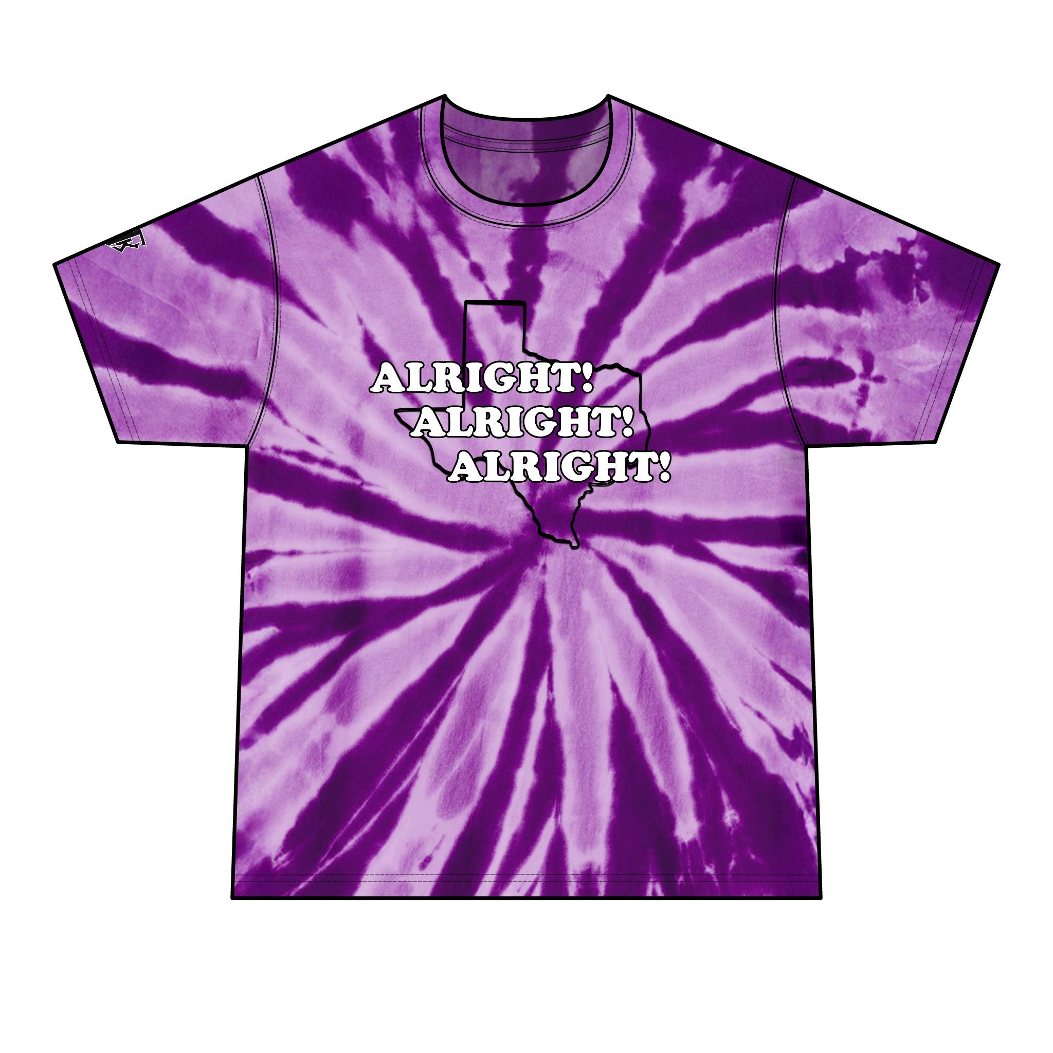 Texas 'Alright! Alright! Alright!' Texas Tie-Dye Tee