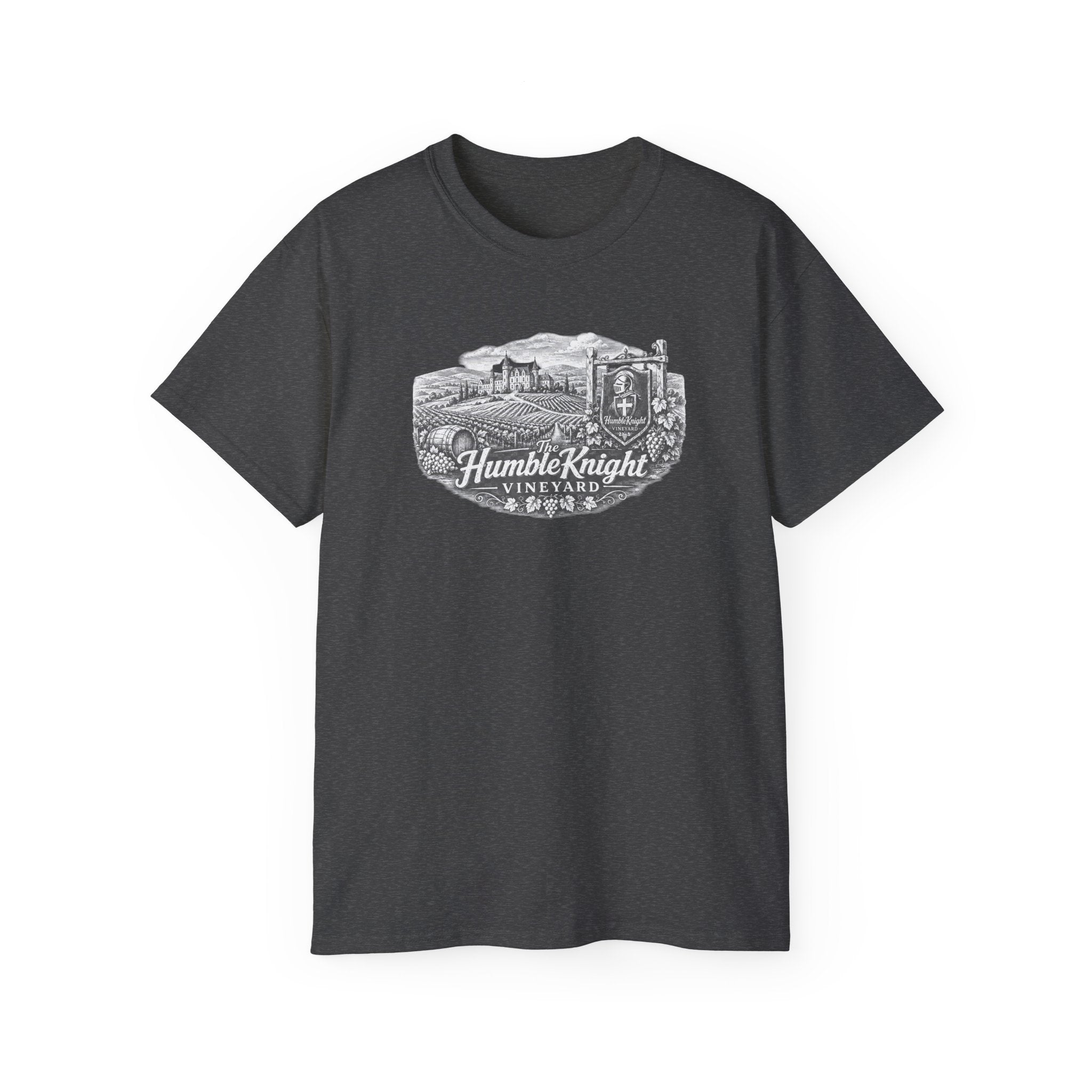 Humble Knight Vineyard Tee — Vintage Winery Graphic T-Shirt